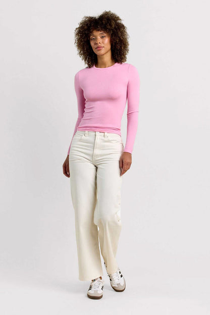 Slinky Rib Long Sleeve Shirt