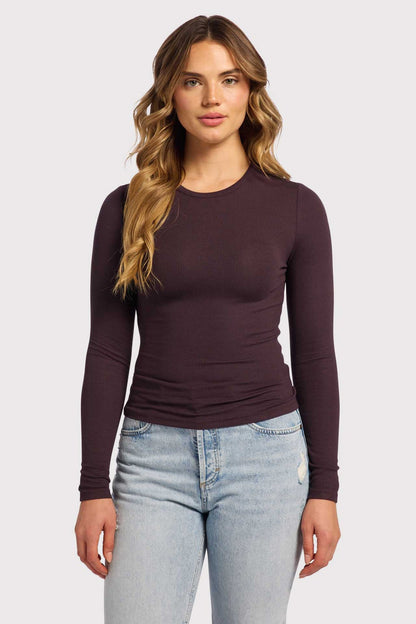 Slinky Rib Long Sleeve Shirt