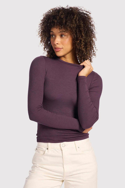 Slinky Rib Long Sleeve Shirt