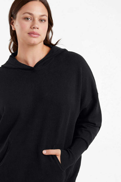 Luxe Knit Hoodie | Black