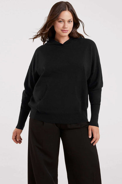 Luxe Knit Hoodie | Black