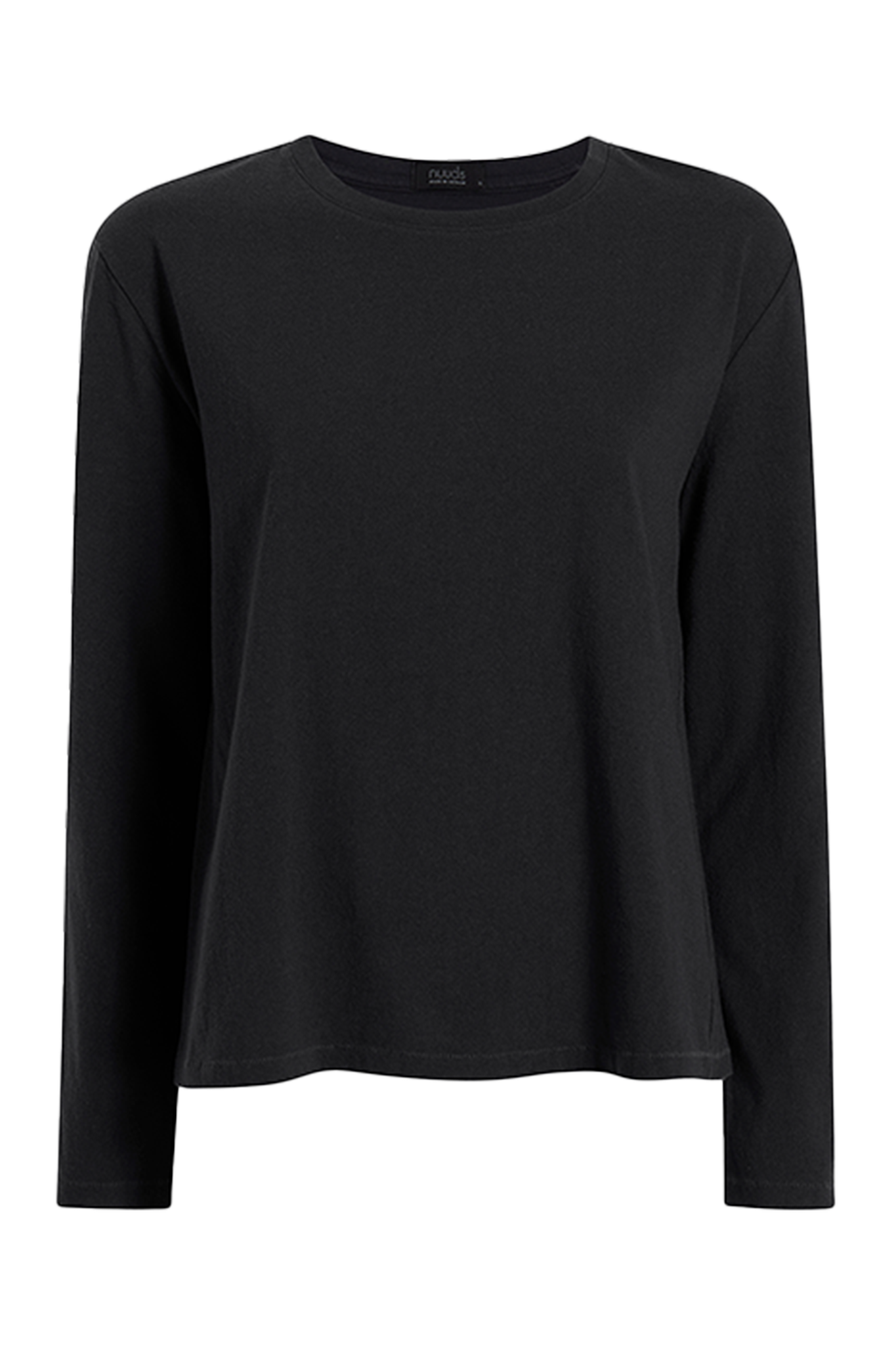 Vintage Cotton Long Sleeve Everyday T-Shirt | Black