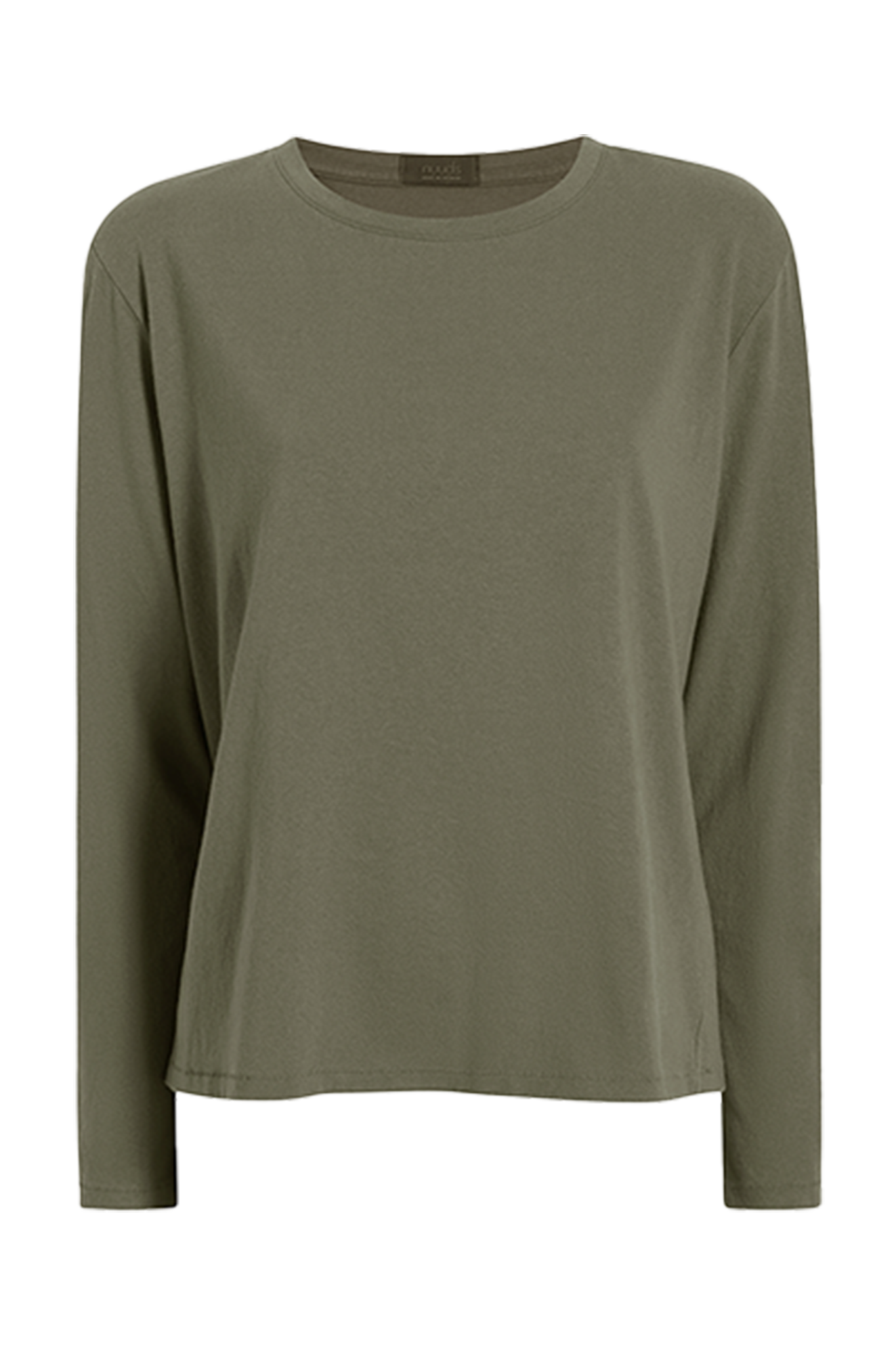 Vintage Cotton Long Sleeve Everyday T-Shirt | Olive