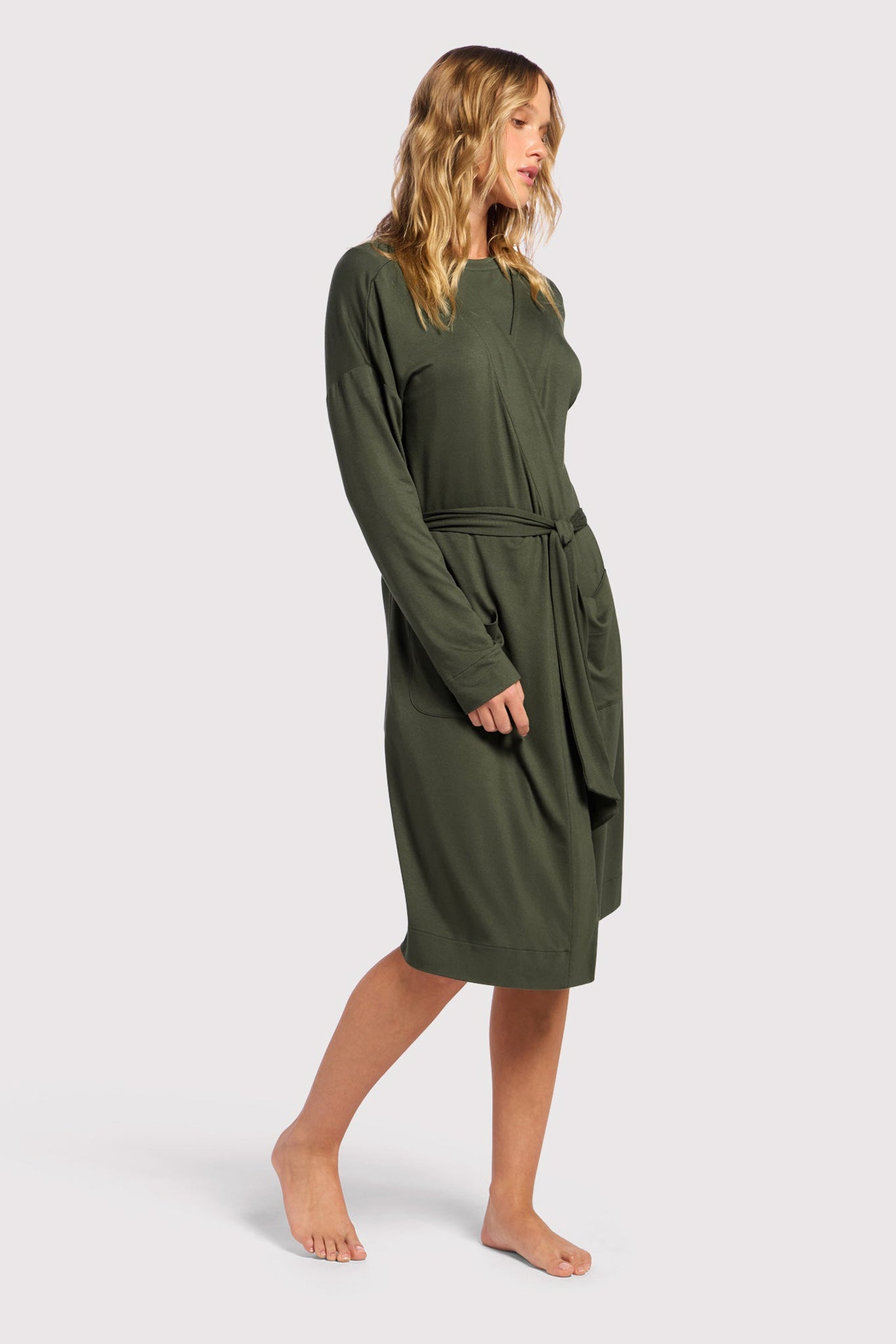 Lounge Robe | Darkest Olive