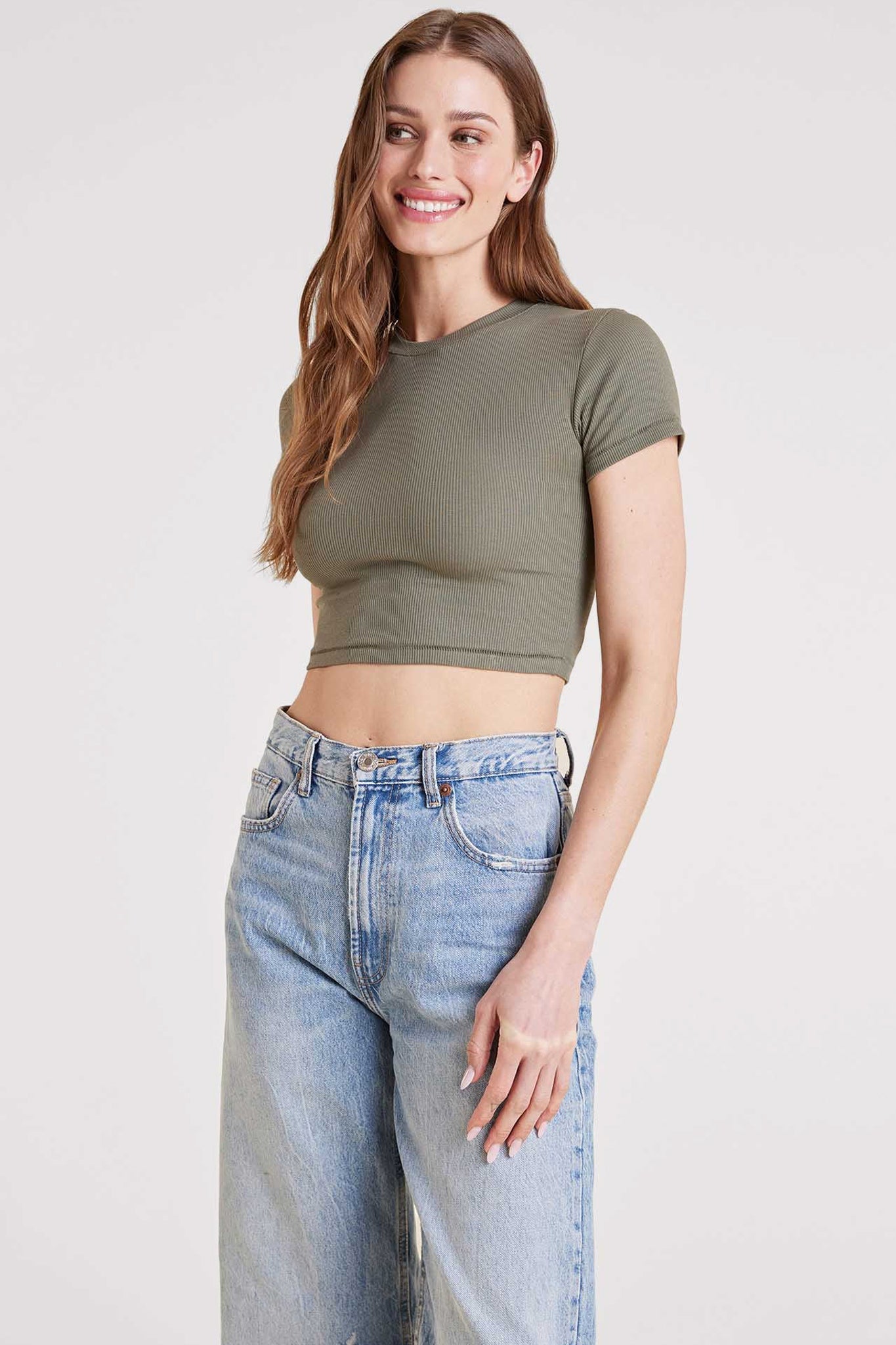 Baby Tee | Olive