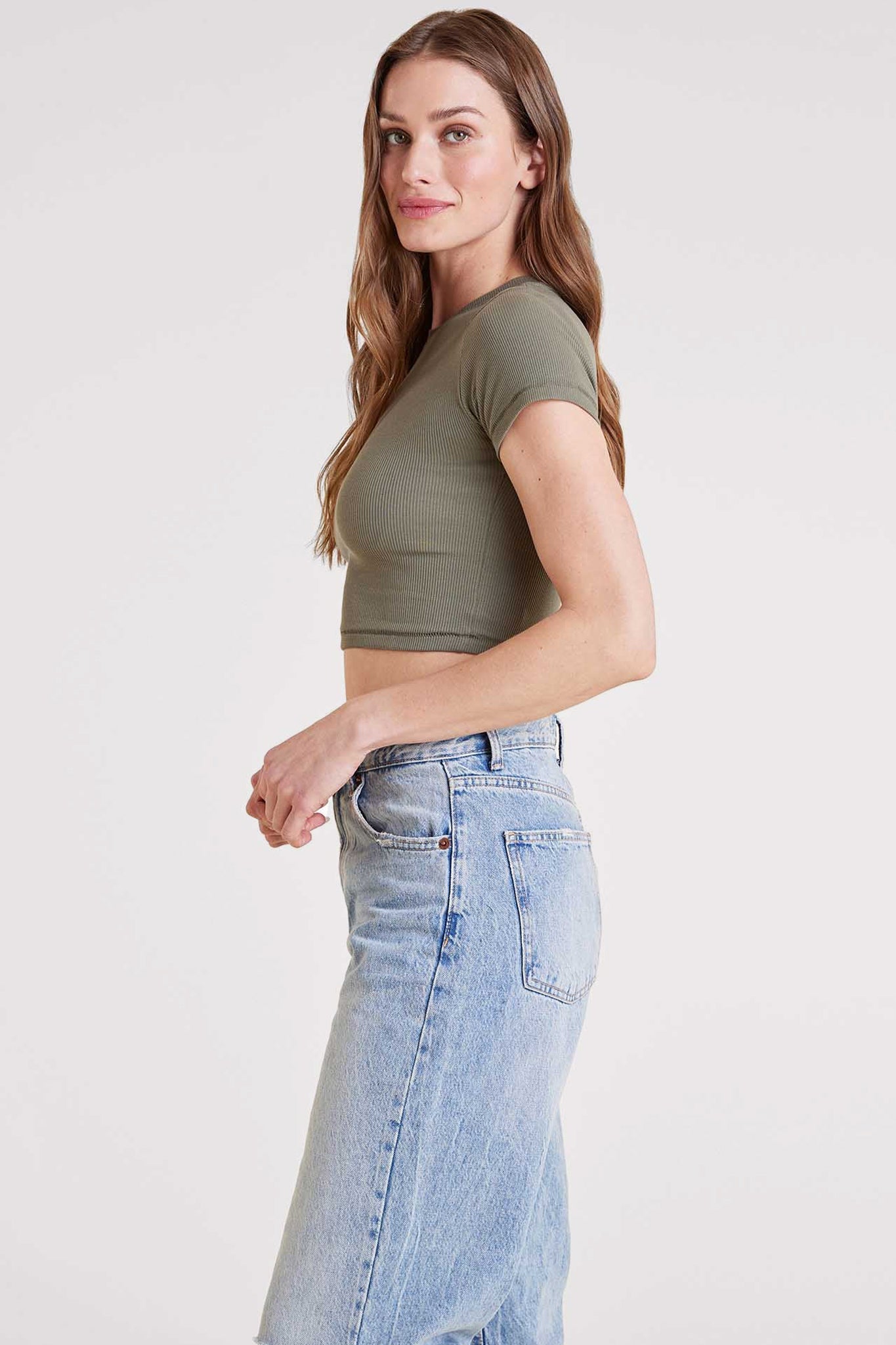 Baby Tee | Olive