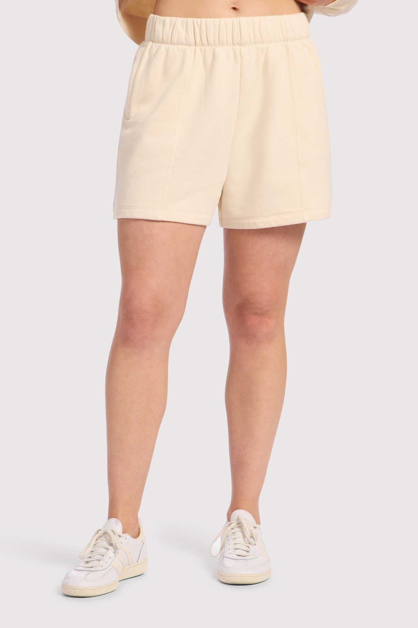 Vintage Fleece Seamed Short | Washed Bone