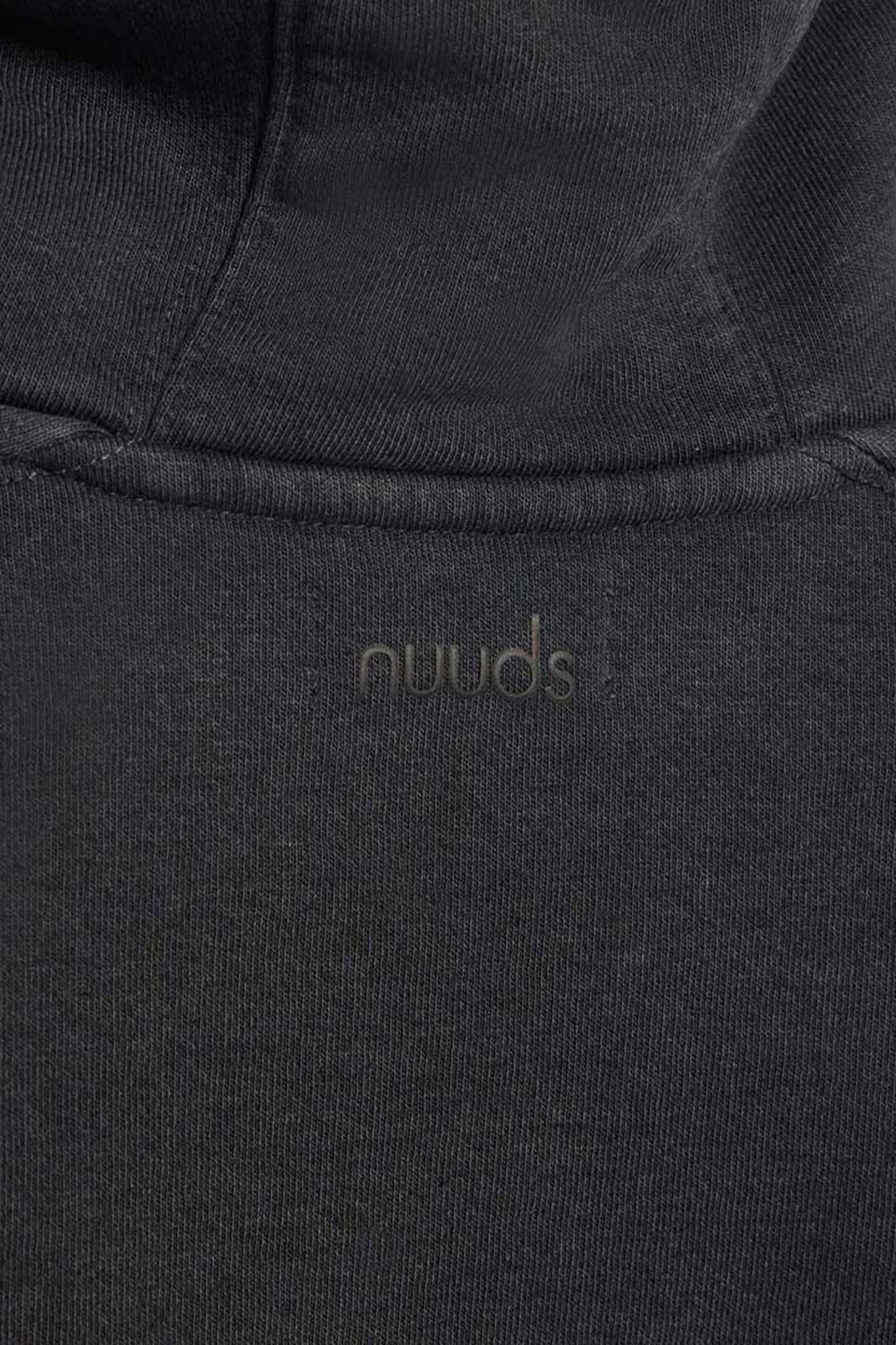 Vintage Fleece Cropped Hoodie | Washed Black