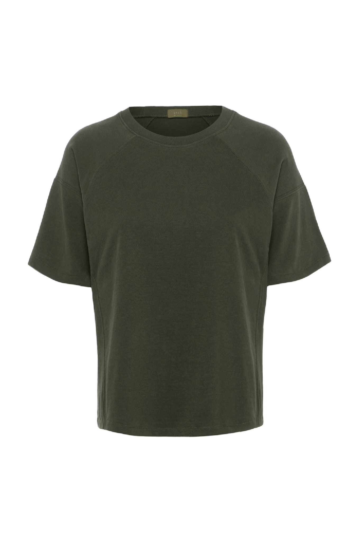 Steady Seamed Tee | Darkest Olive