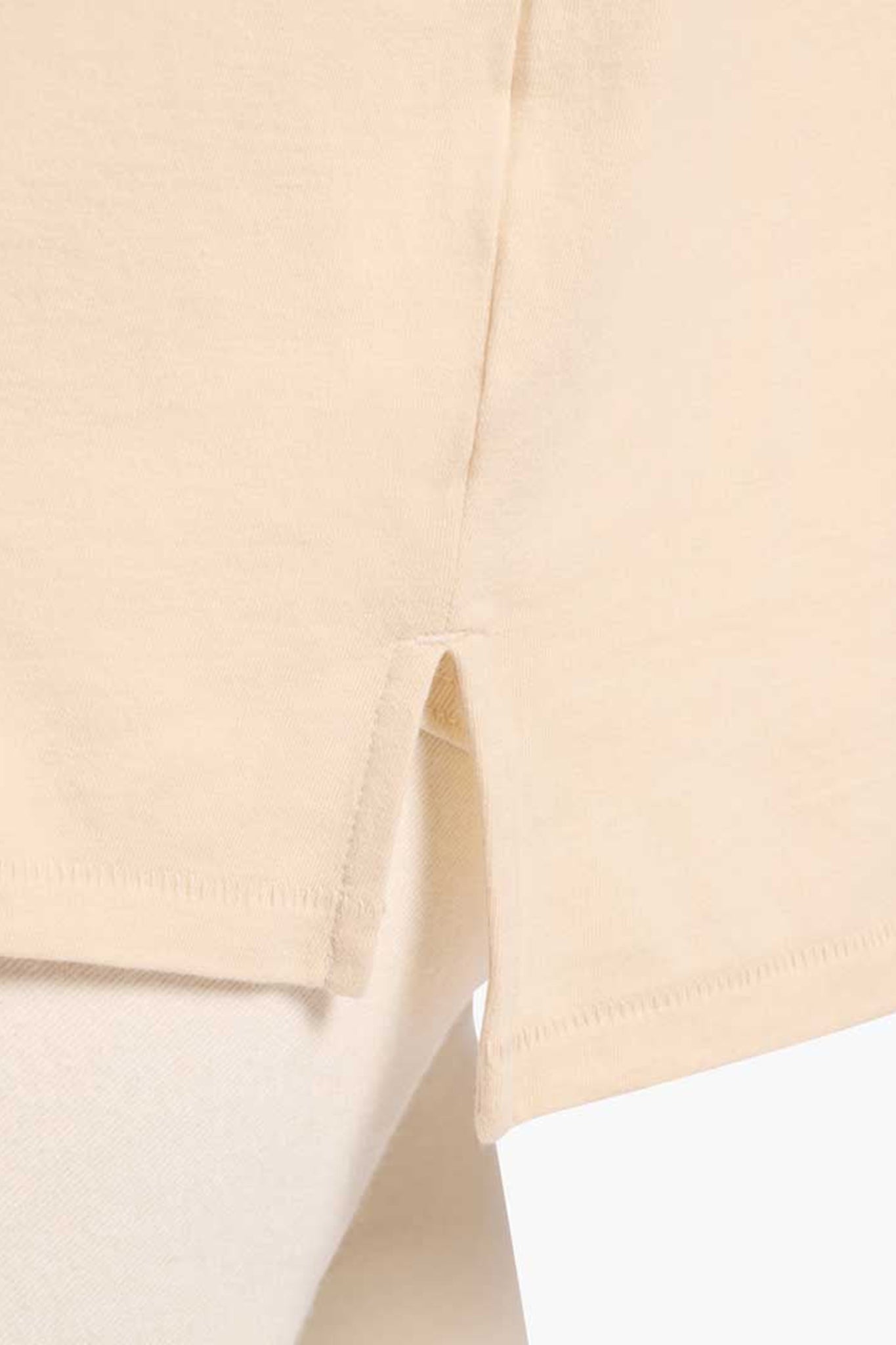 Soft Cotton Oversized Tee | Bone