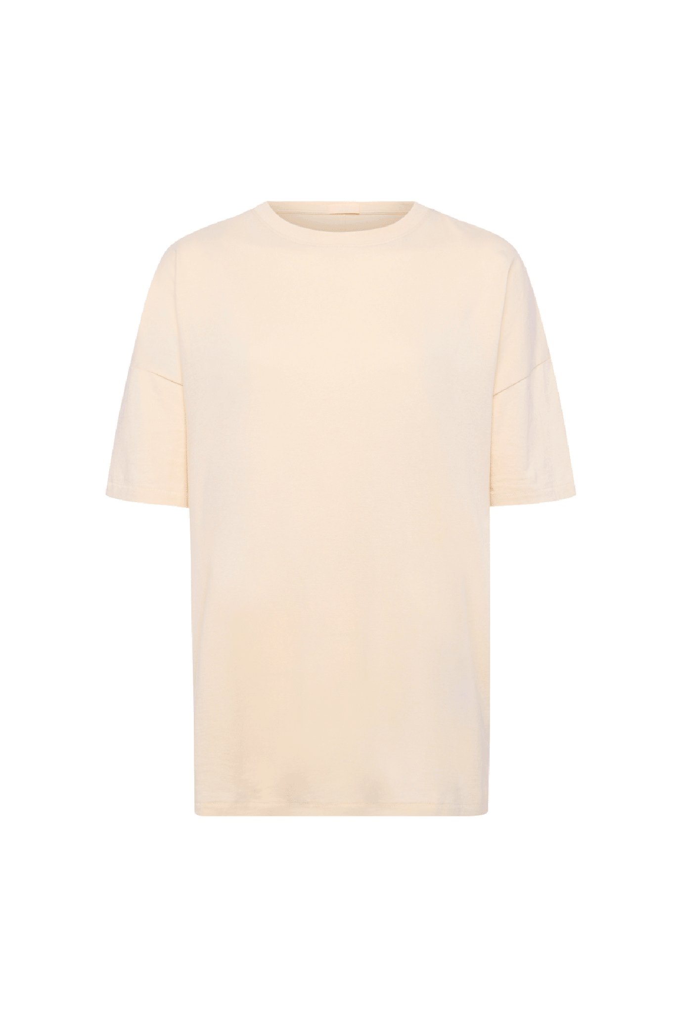 Soft Cotton Oversized Tee | Bone