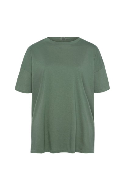 Soft Cotton Oversized Tee | Agave