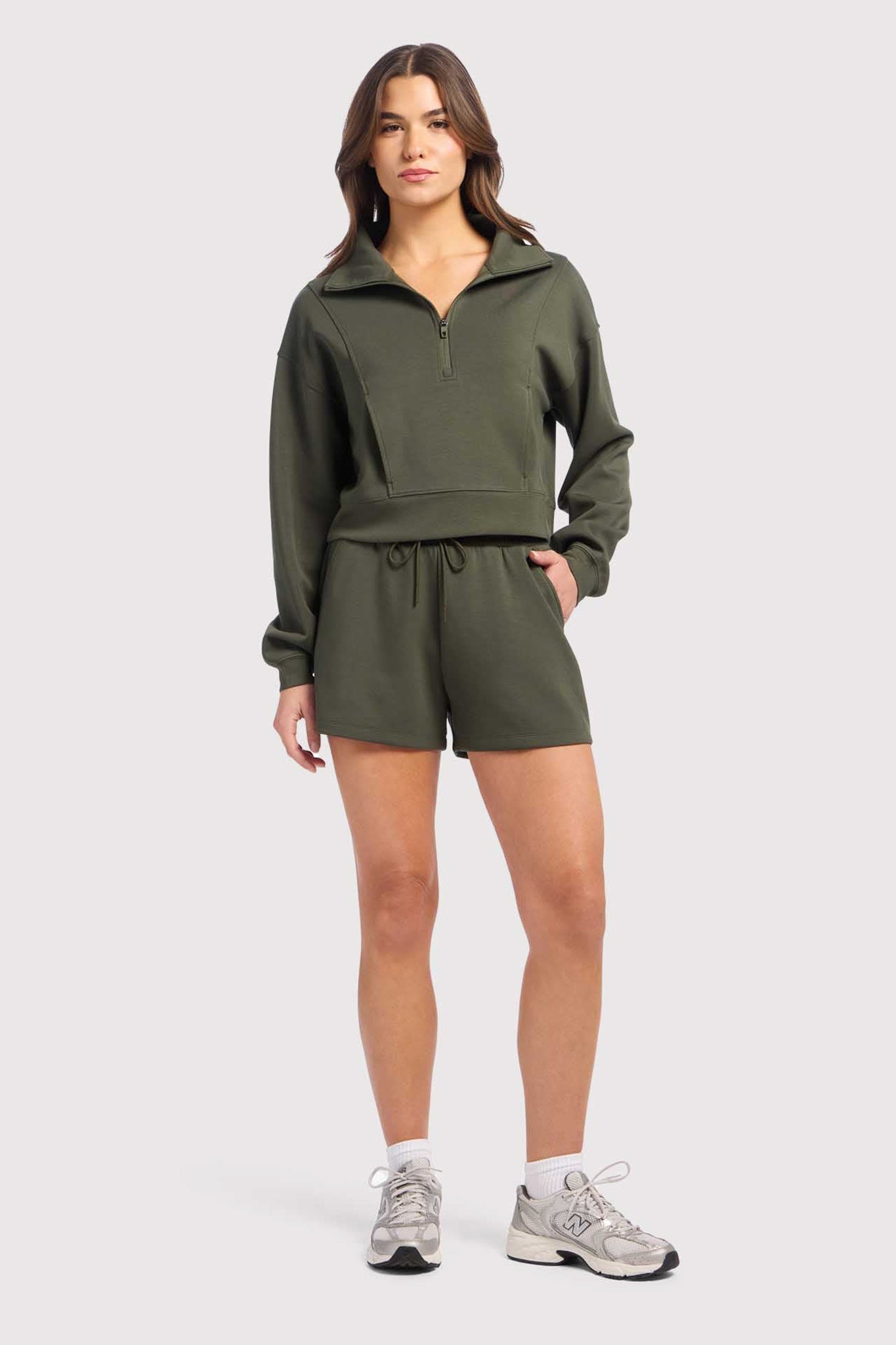 Soft Motion High-Rise Short | Darkest Olive