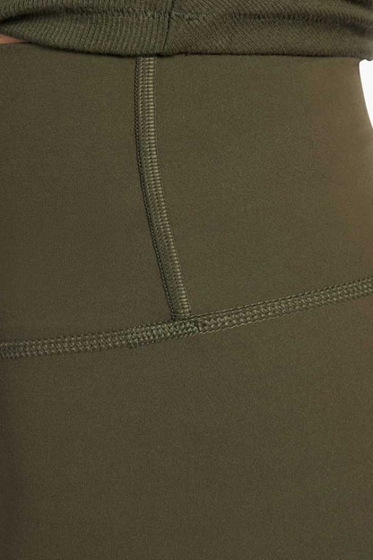 High-Waist Elevate Biker Short | Darkest Olive