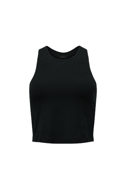 Sporty Rib Racer Tank | Black