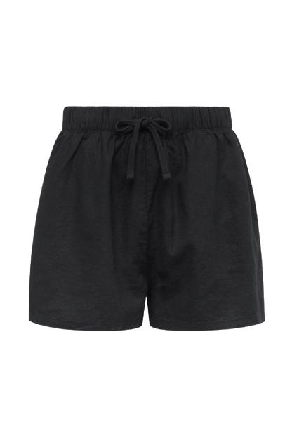 Linen Beach Short | Black