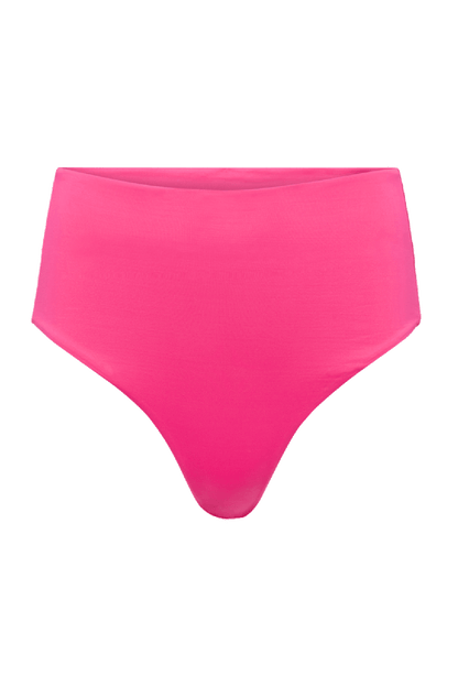High Waist Bikini Bottom | Fuchsia
