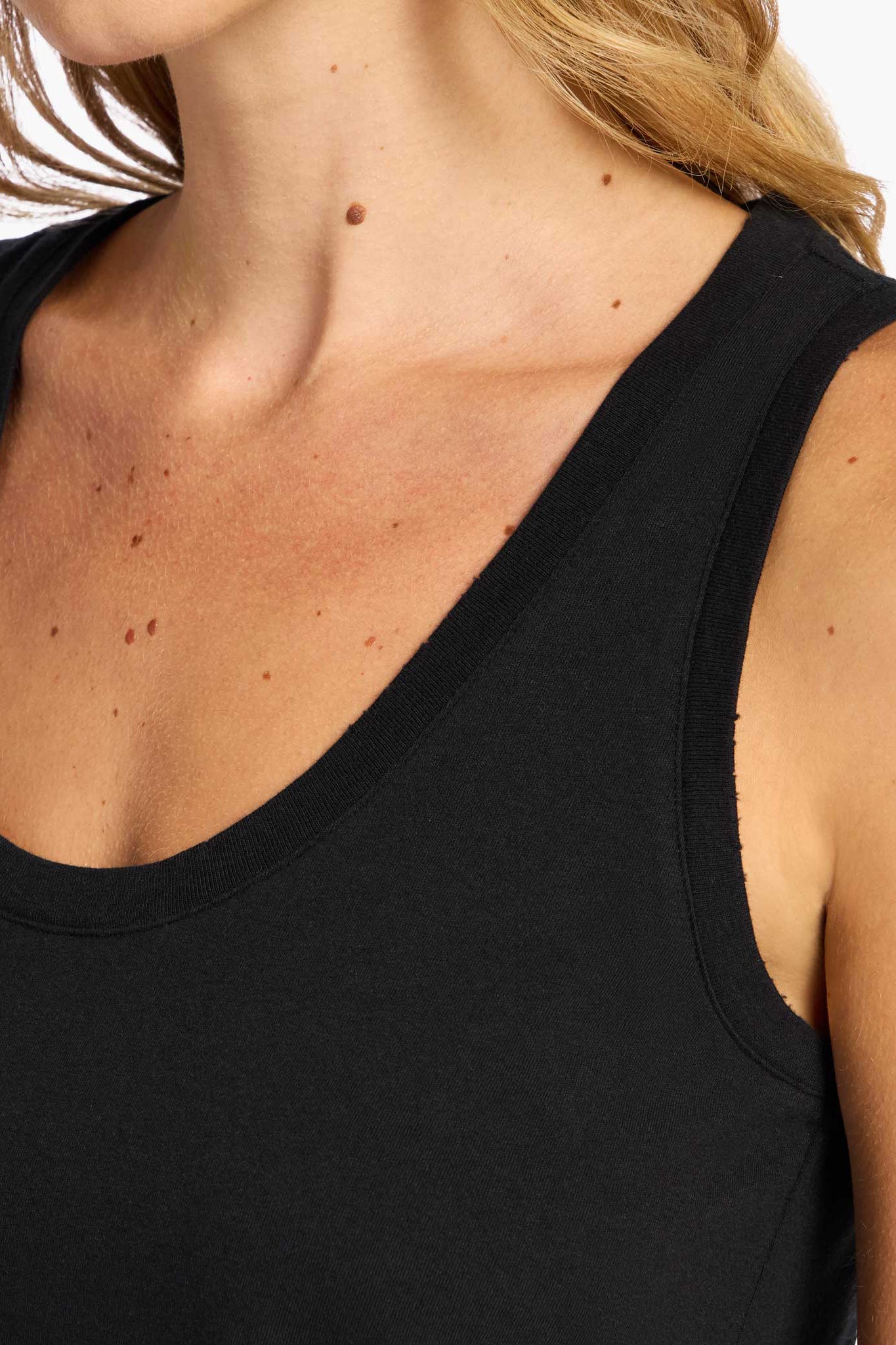 Soft Cotton Everyday Tank | Black