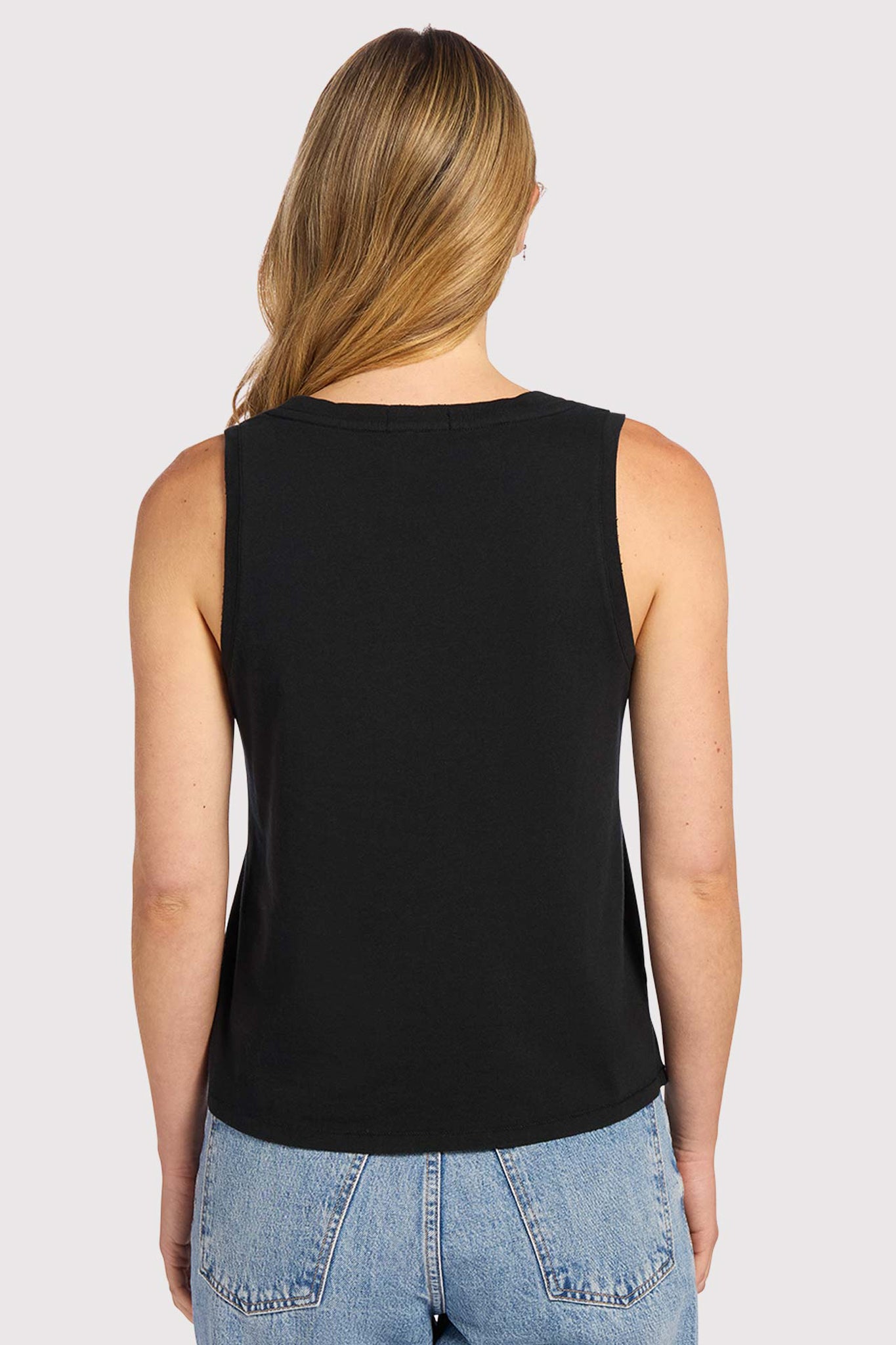 Soft Cotton Everyday Tank | Black
