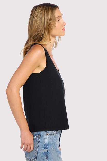 Soft Cotton Everyday Tank | Black