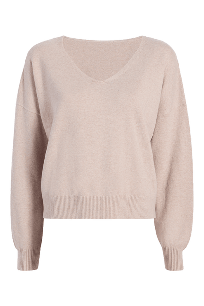 Luxe Knit V-Neck Sweater | Doe