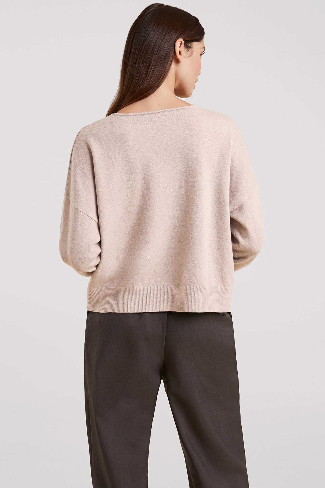 Luxe Knit V-Neck Sweater | Doe