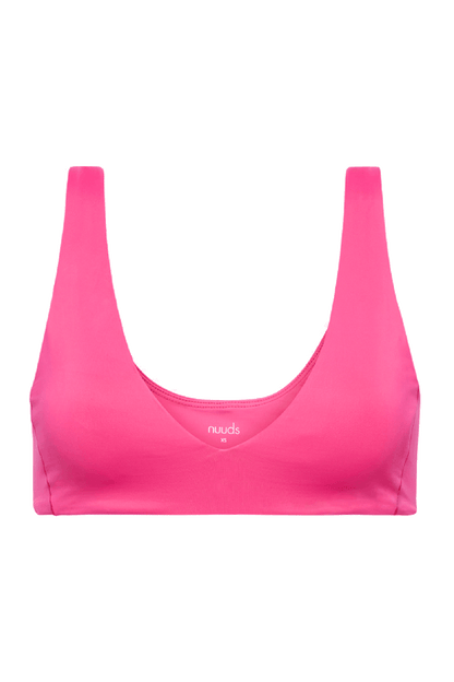 Plunge Bikini Top | Fuchsia