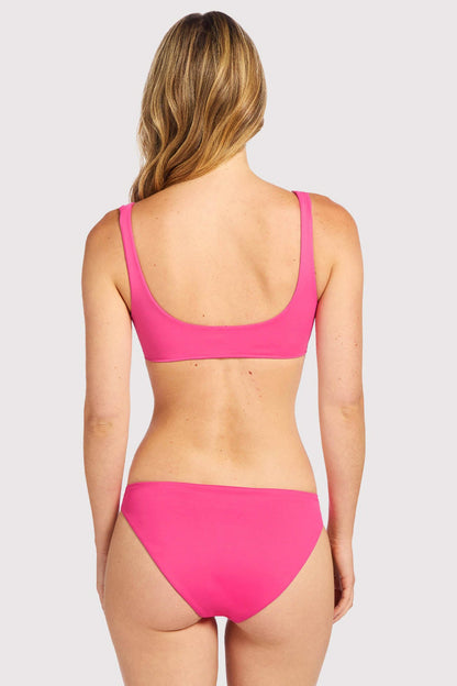 Plunge Bikini Top | Fuchsia