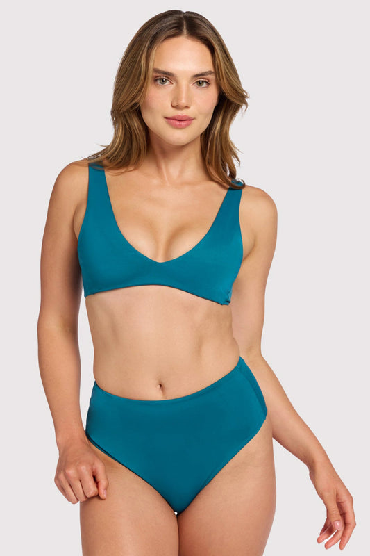 Plunge Bikini Top | Lagoon