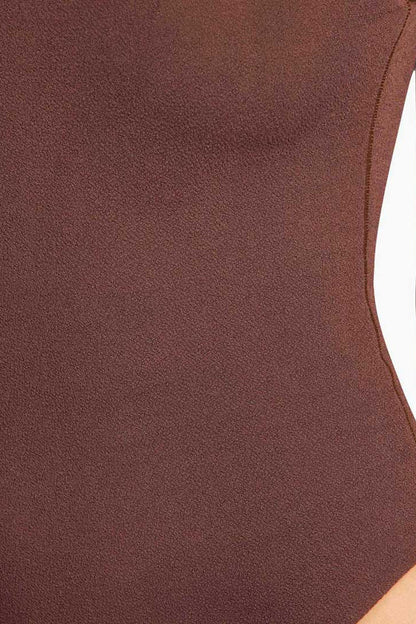 Square Neck One Piece | Coffee