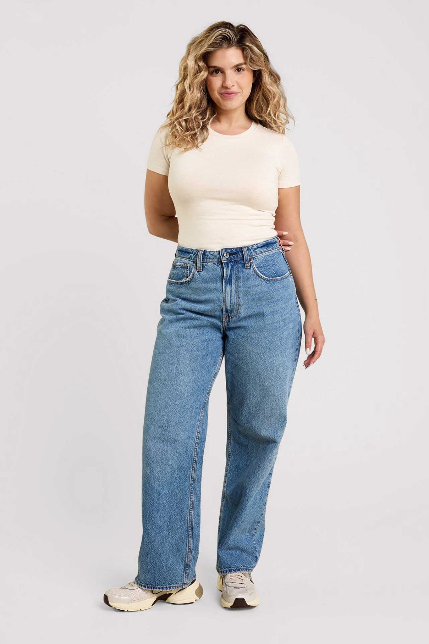 Cotton Stretch Short Sleeve Crewneck Bodysuit | Heather Bone