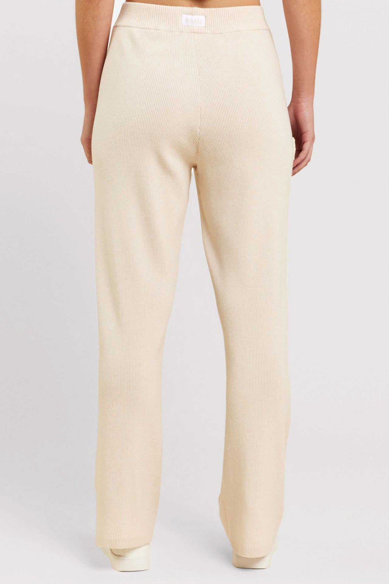 Ribbed Sweater Wide Leg Pant | Heather Bone