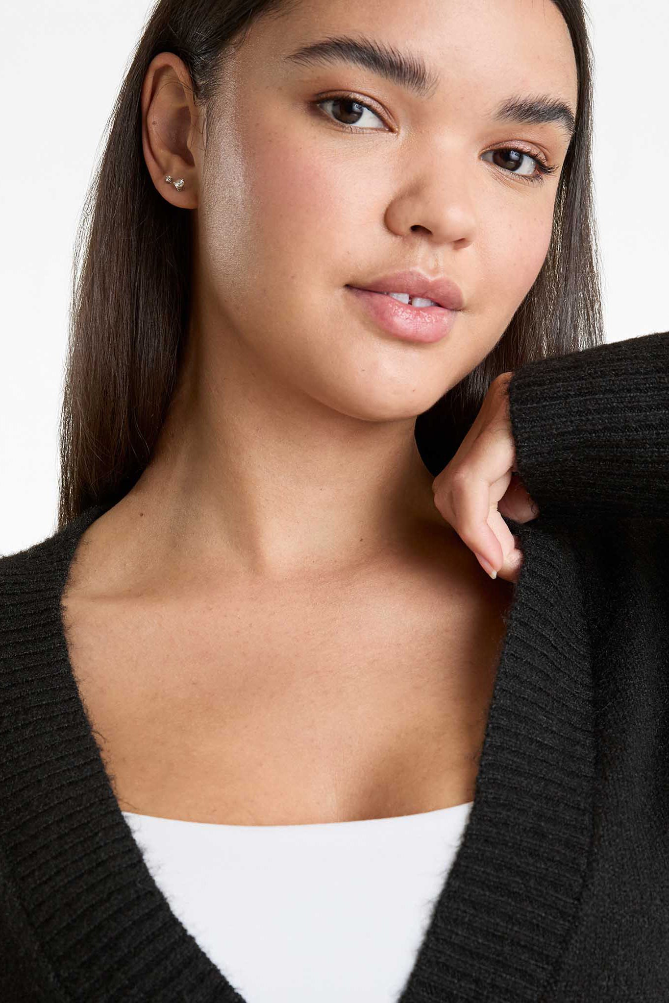 Cozy Knit Cardigan | Black