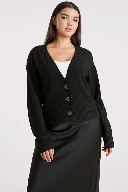 Cozy Knit Cardigan | Black