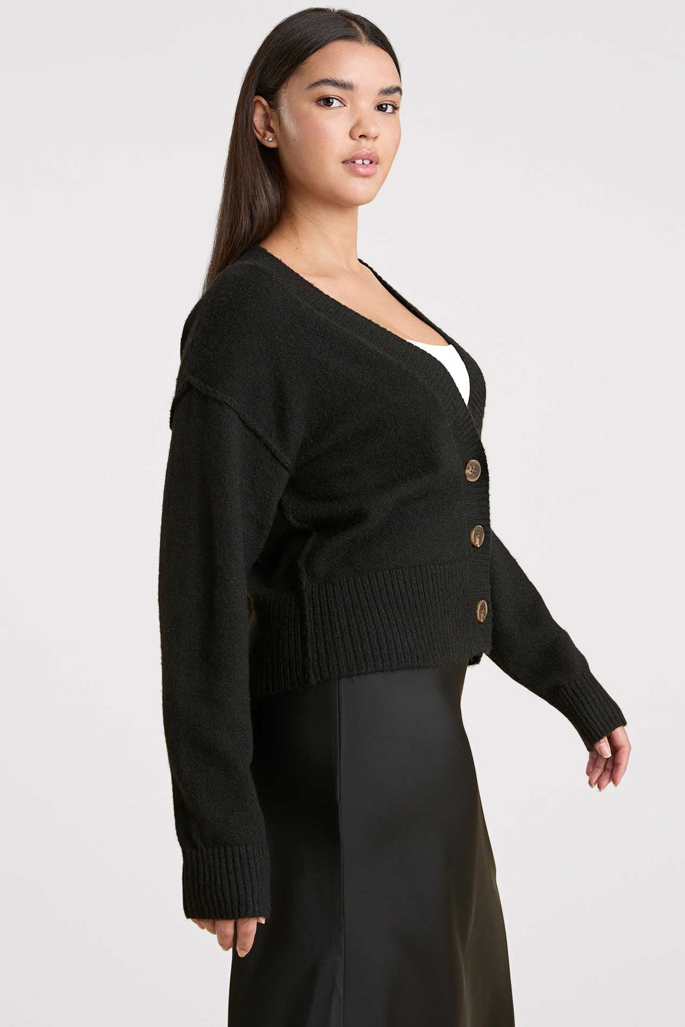 Cozy Knit Cardigan | Black