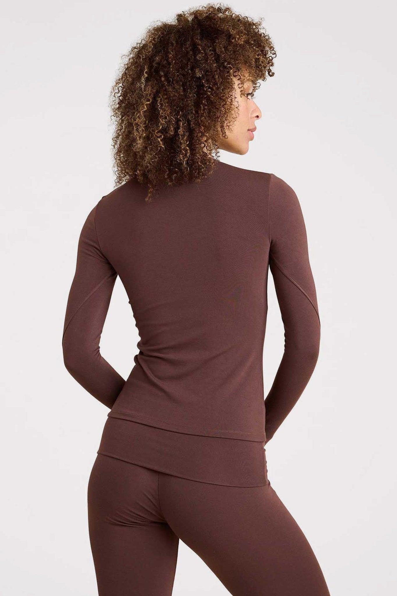 SwiftStretch Long Sleeve Shirt | Coffee