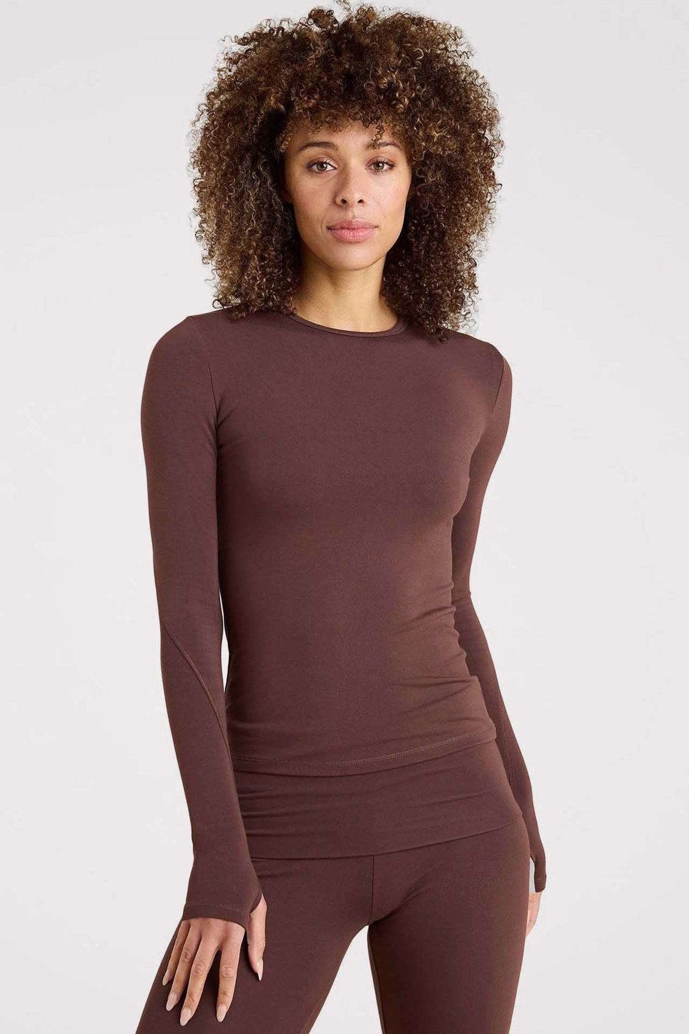SwiftStretch Long Sleeve Shirt | Coffee
