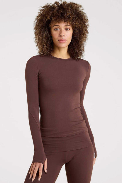 SwiftStretch Long Sleeve Shirt | Coffee