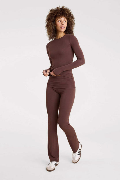 SwiftStretch Long Sleeve Shirt | Coffee