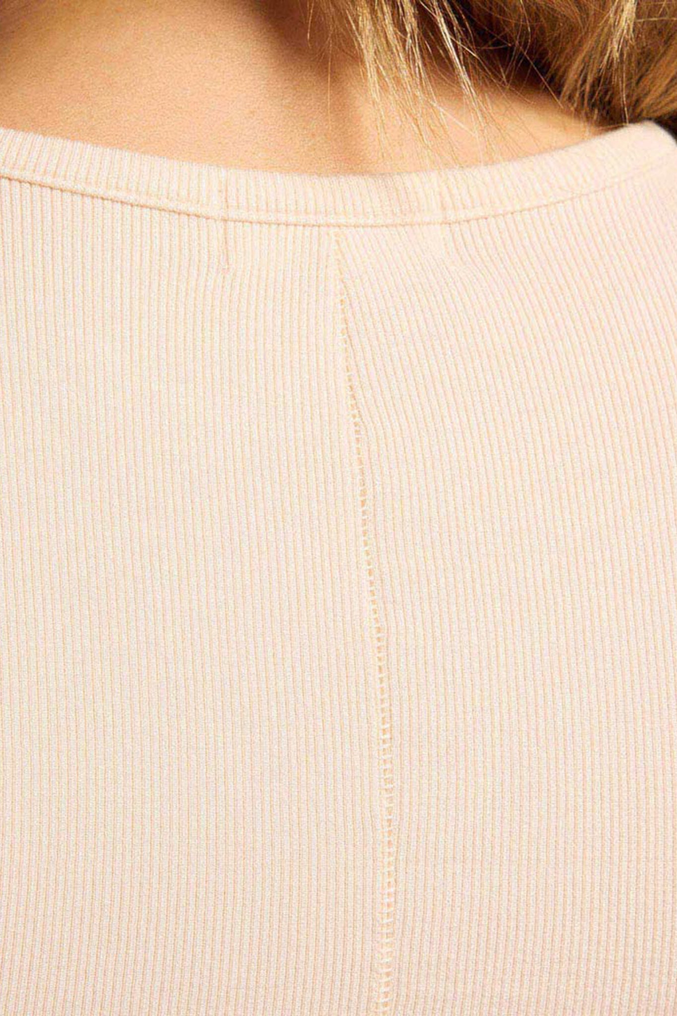 Slinky Rib Tee | Bone