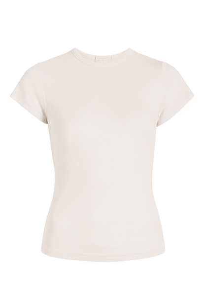 Slinky Rib Tee | Bone