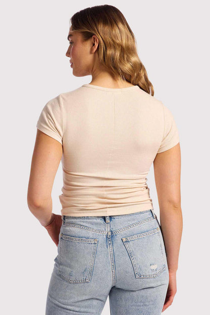 Slinky Rib Tee | Bone