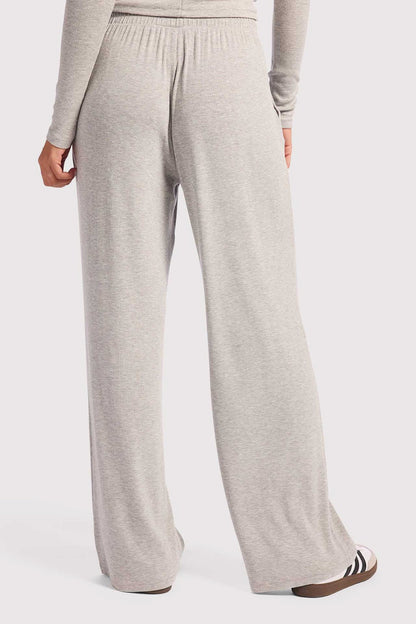 Slinky Rib Lounge Pant | Heather Grey