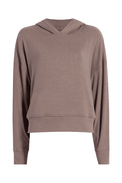 Slinky Rib Hoodie | Mocha