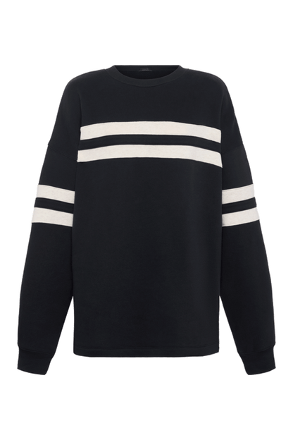 Varsity Crewneck | Black