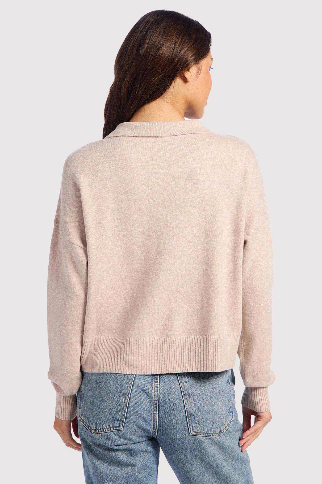 Luxe Knit Polo Sweater | Doe