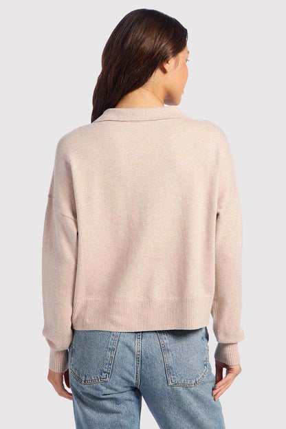 Luxe Knit Polo Sweater | Doe