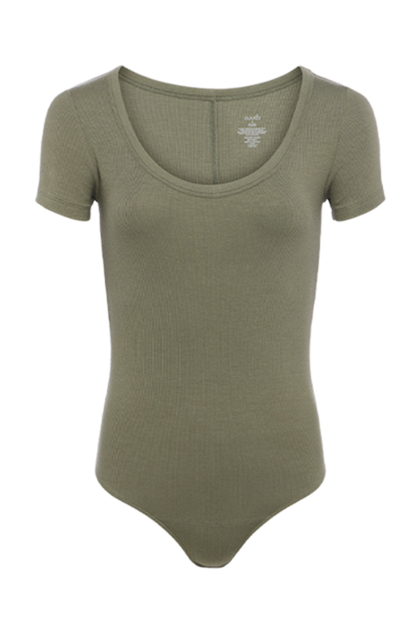 Slinky Rib Short Sleeve Bodysuit | Olive
