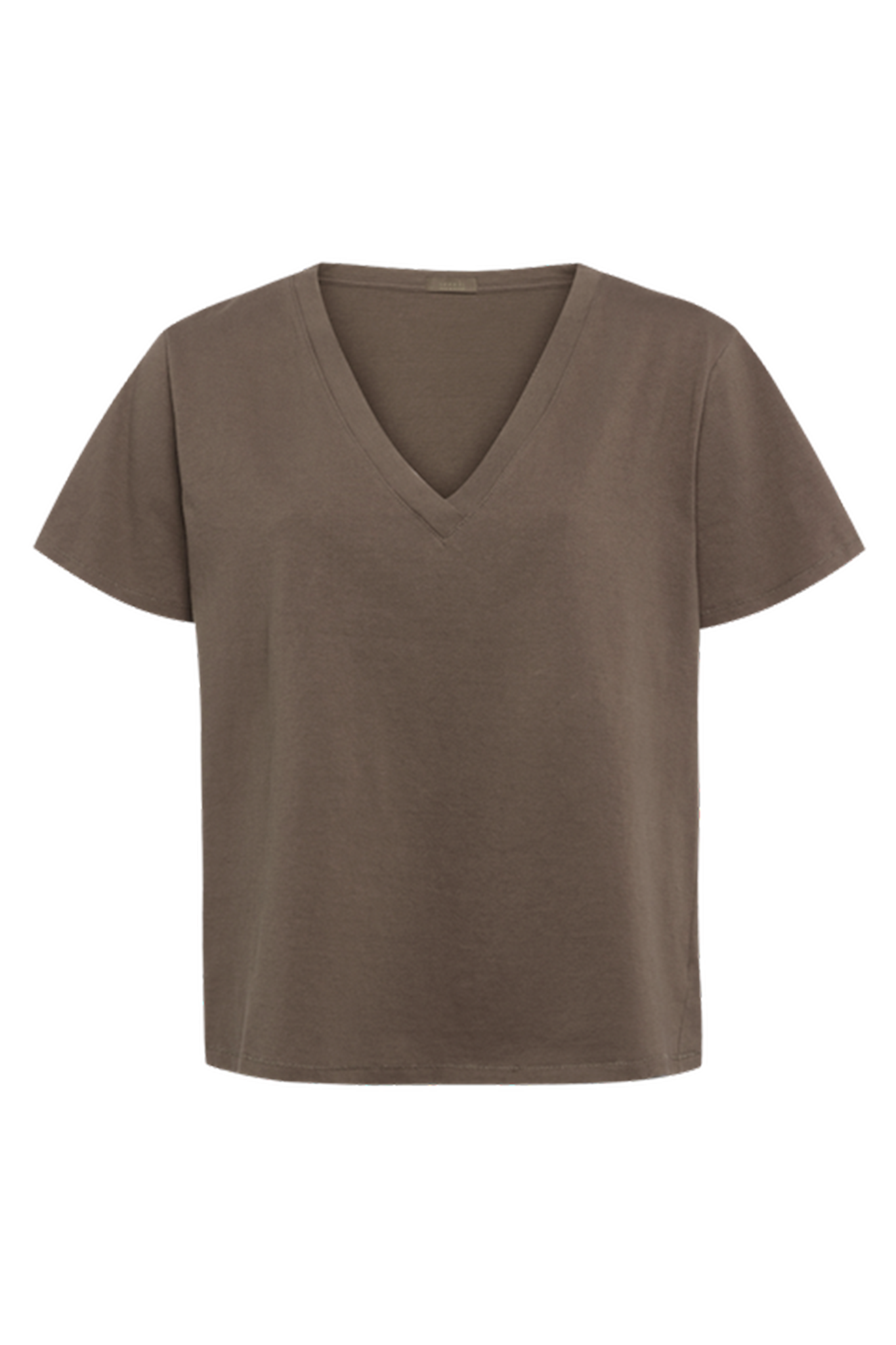 Vintage Cotton V-Neck Everyday T-Shirt | Mocha