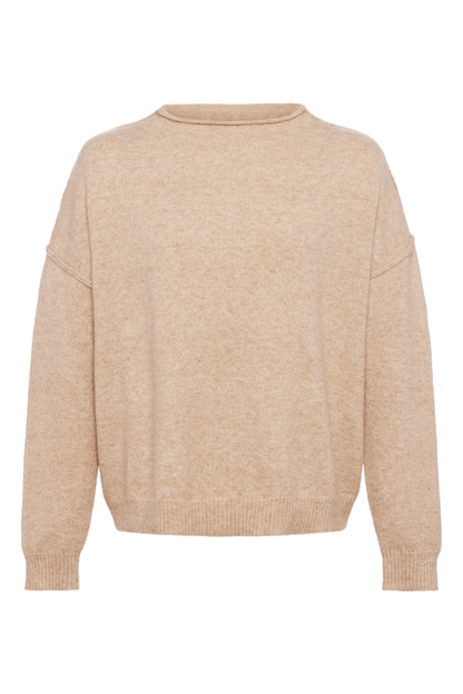 Cozy Knit Mockneck Sweater | Heather Oat